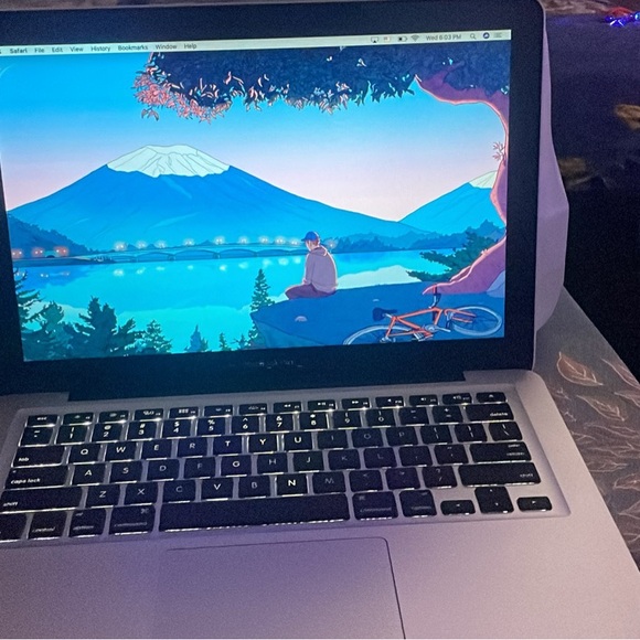 Apple MacBook Pro with Scenic Wallpaper